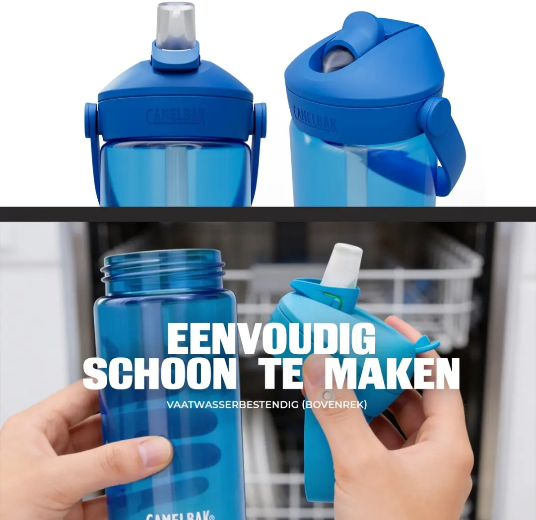 CamelBak Thrive Flip Straw Kids Drinkfles 400ml - Blauw