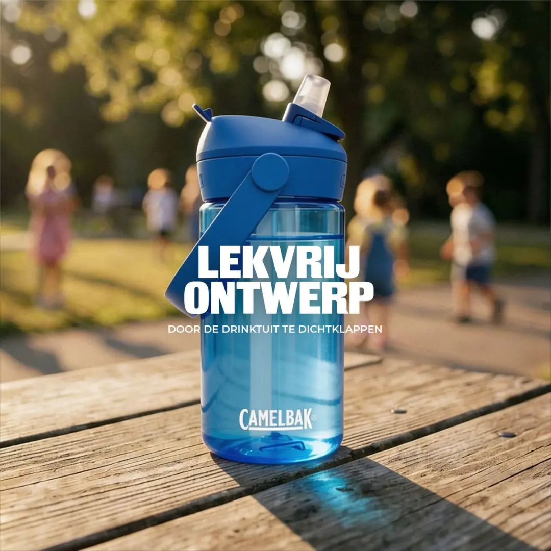 CamelBak Thrive Flip Straw Kids Drinkfles 400ml - Blauw - afbeelding 6 van 6