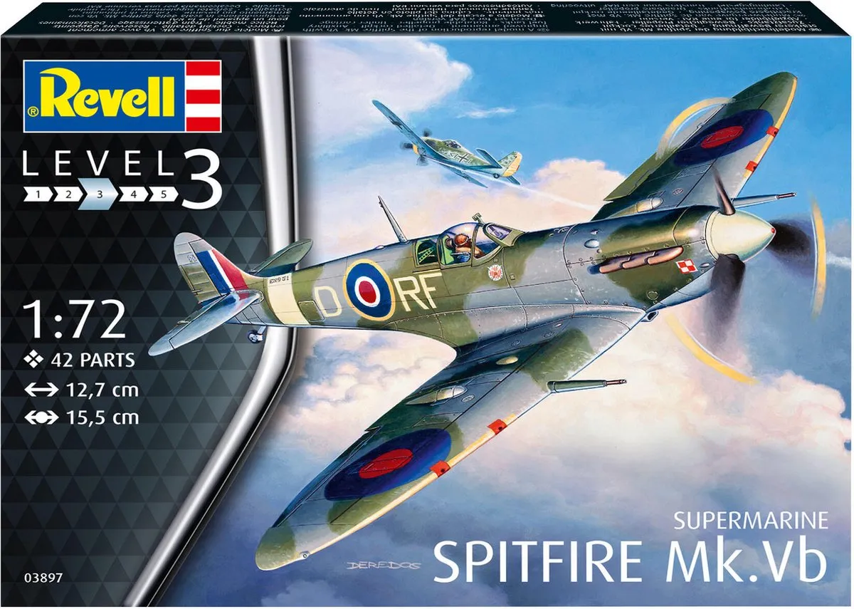 Revell 03897 Supermarine Spitfire Mk.Vb Modelbouwpakket 1:72
