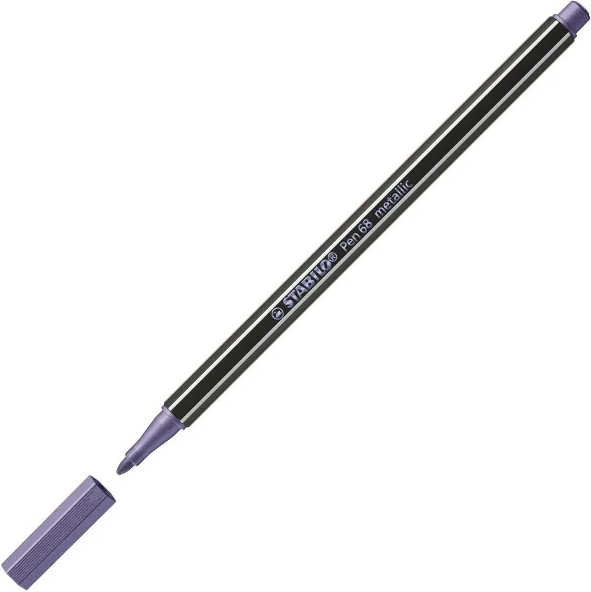 STABILO Pen 68 Metallic Viltstift - Licht Lila