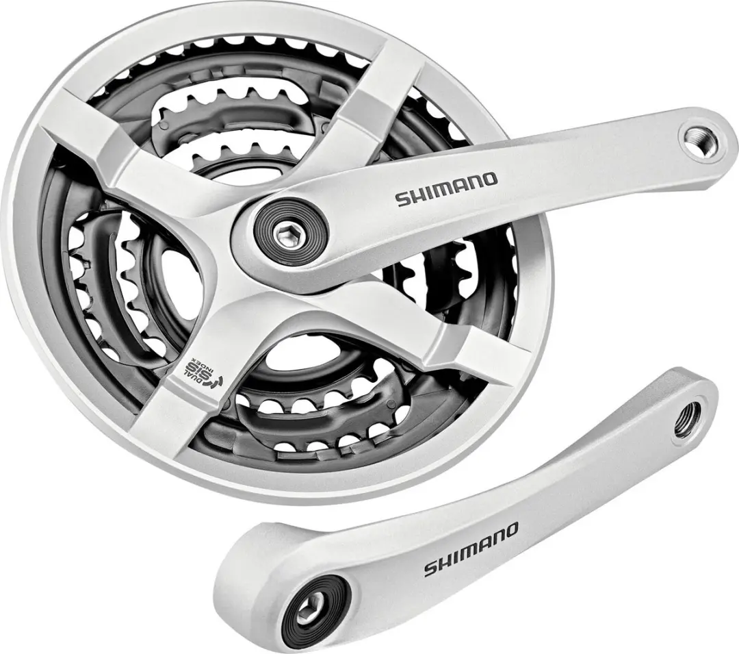 Shimano Crankstel 48/38/28T 175mm - Zilver - afbeelding 4 van 5
