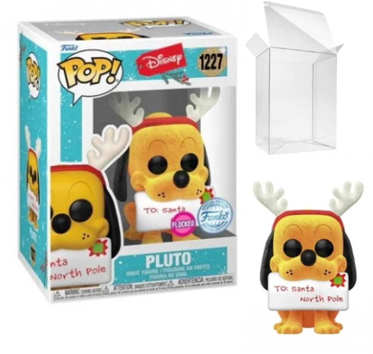 Funko Pop! Disney Holiday Pluto Flocked Exclusief