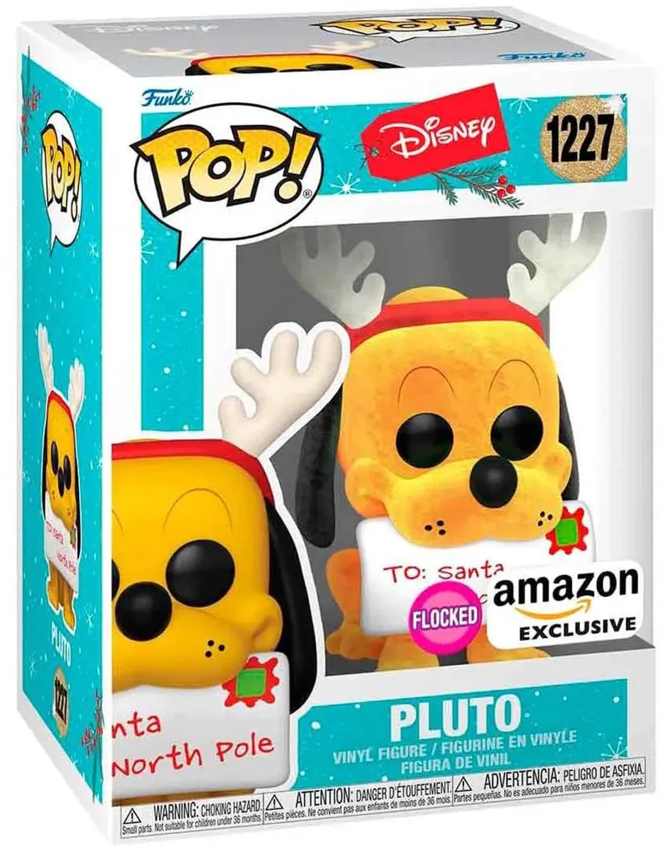 Funko Pop! Disney Holiday Pluto Flocked Exclusief - 66369