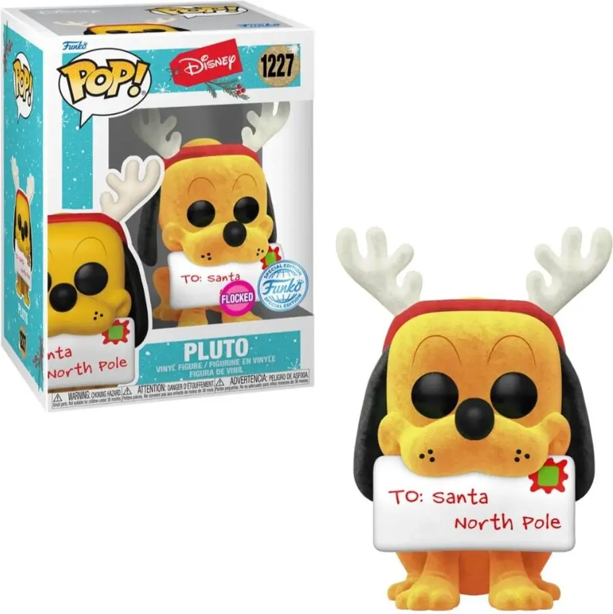 Funko Pop! Disney Holiday Pluto Flocked Exclusief - 66369