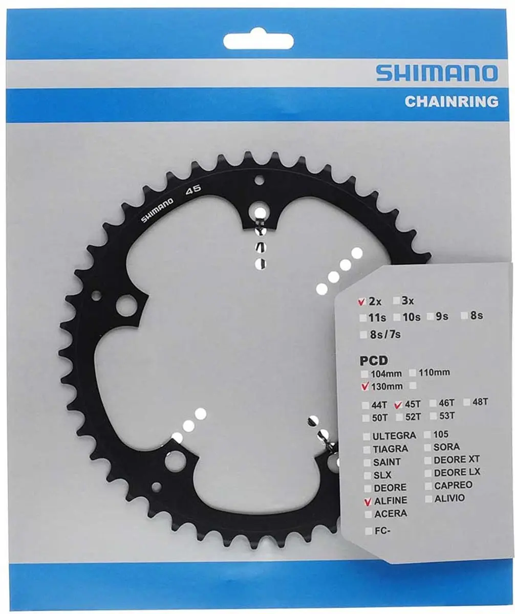 Shimano Alfine FC-S501 Kettingblad 45T 130mm - Zwart - afbeelding 2 van 3