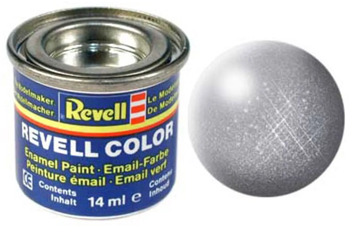 Revell Hobbyverf #91 Steel Metallic Enamel 14ml
