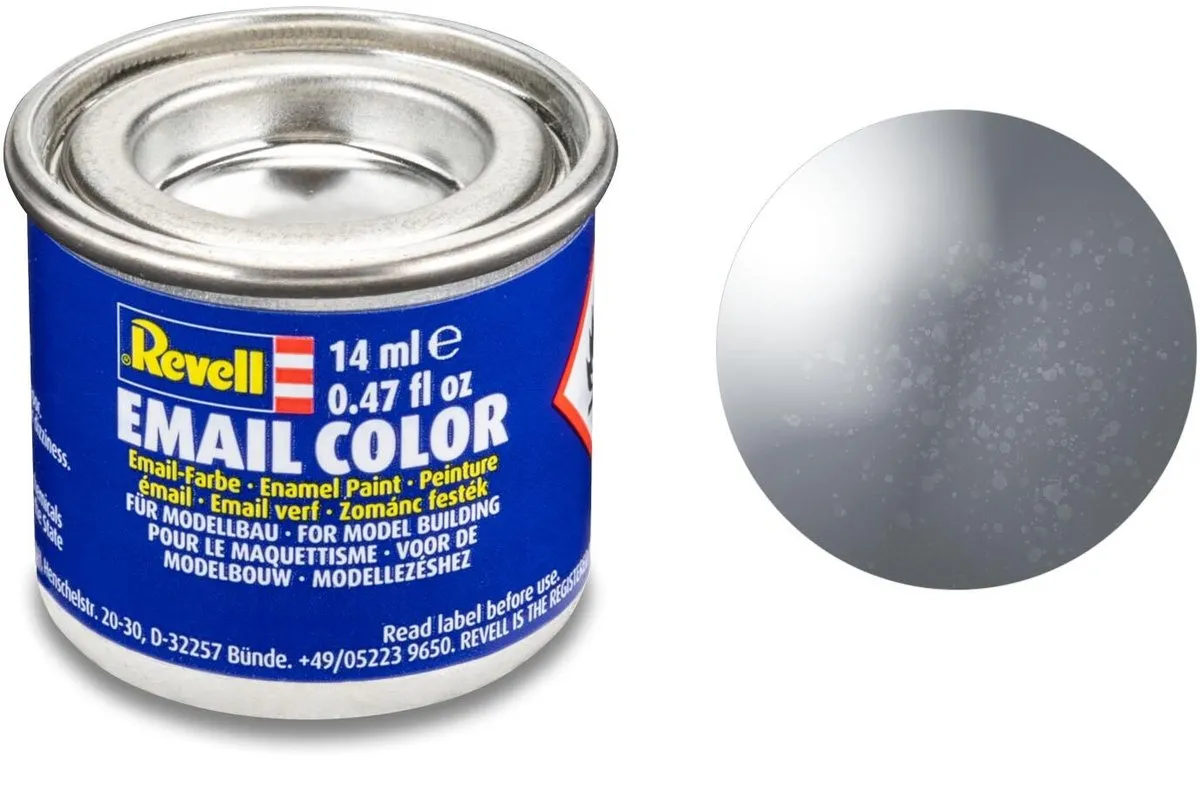 Revell Hobbyverf #91 Steel Metallic Enamel 14ml