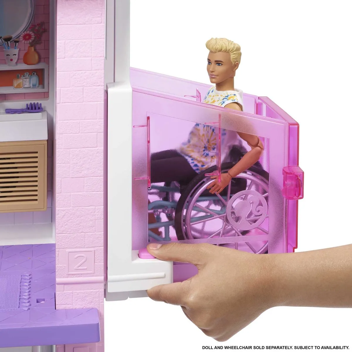 Barbie Droomhuis Poppenhuis 109cm - 3 Verdiepingen - 75 Accessoires
