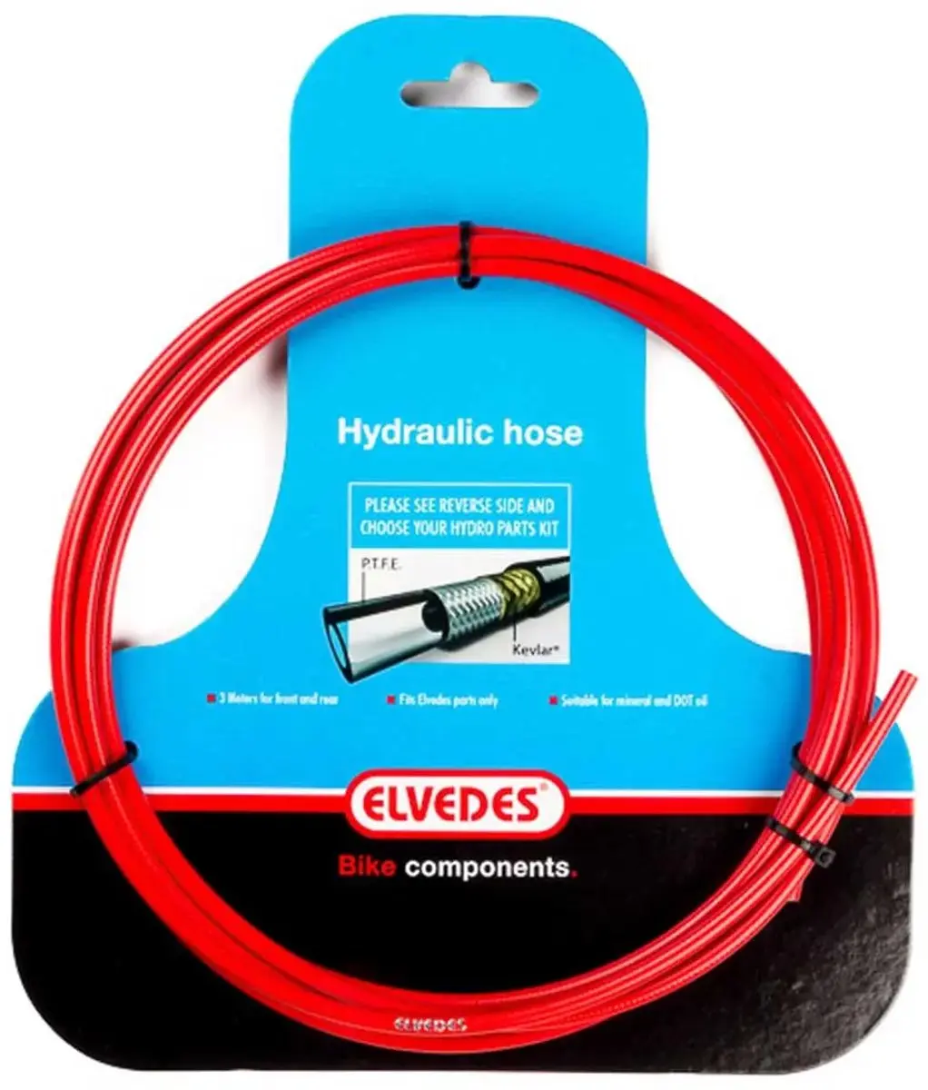 Elvedes Schijfrem Hydro Slang - Rood - afbeelding 4 van 5