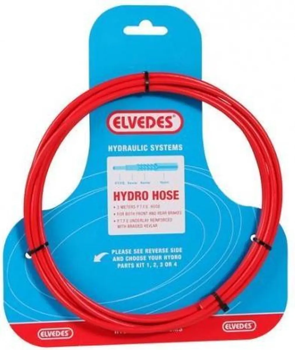 Elvedes Schijfrem Hydro Slang - Rood - afbeelding 3 van 5
