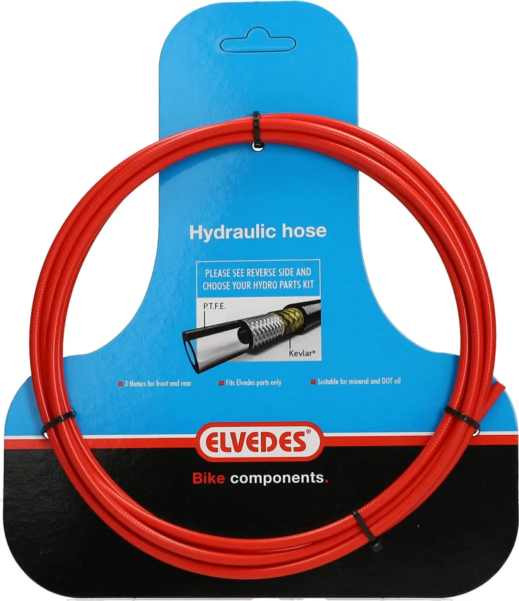 Elvedes Schijfrem Hydro Slang - Rood - afbeelding 2 van 5