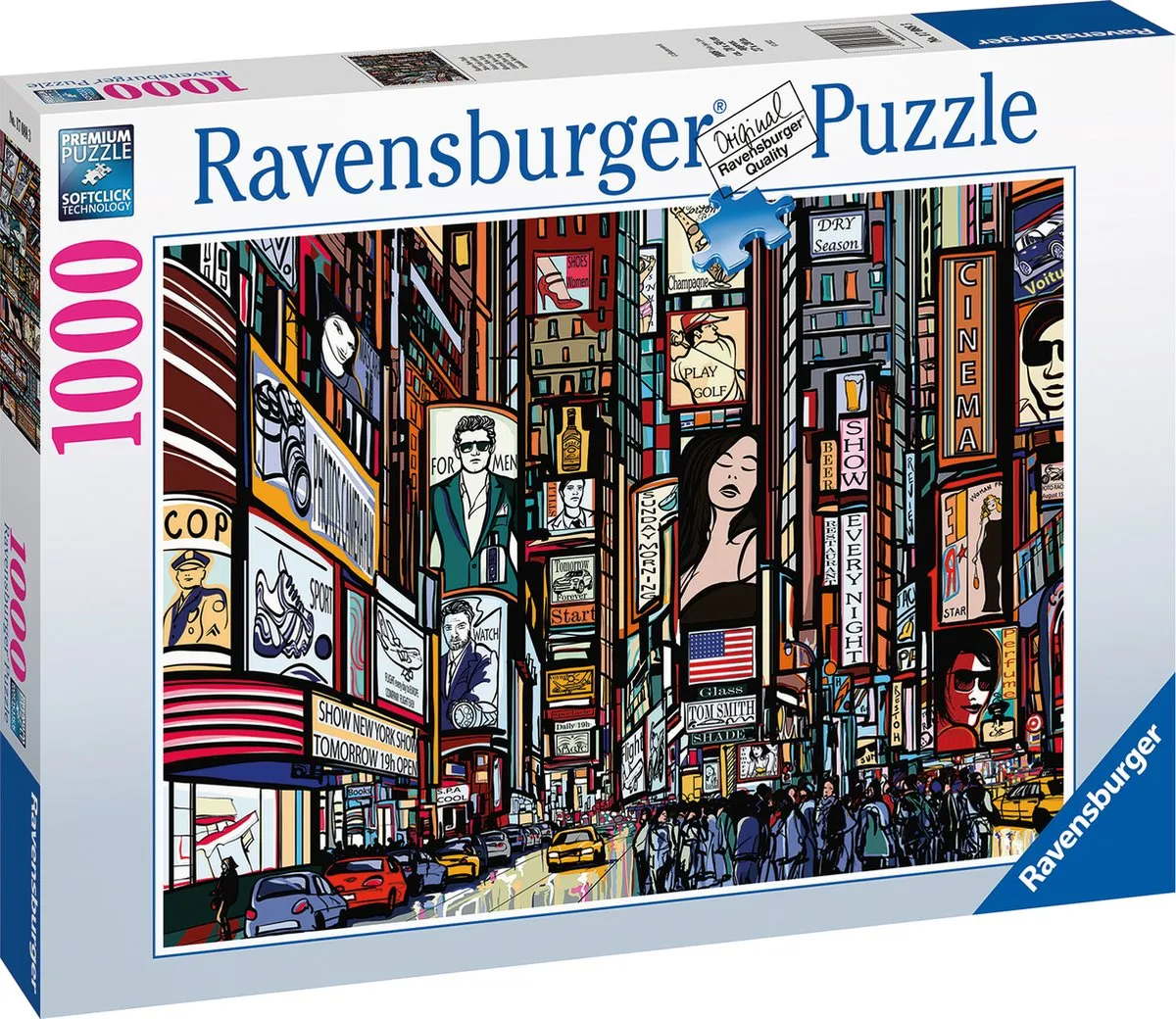 Ravensburger Bunte Straße Legpuzzel 1000 Stuks - Multicolor