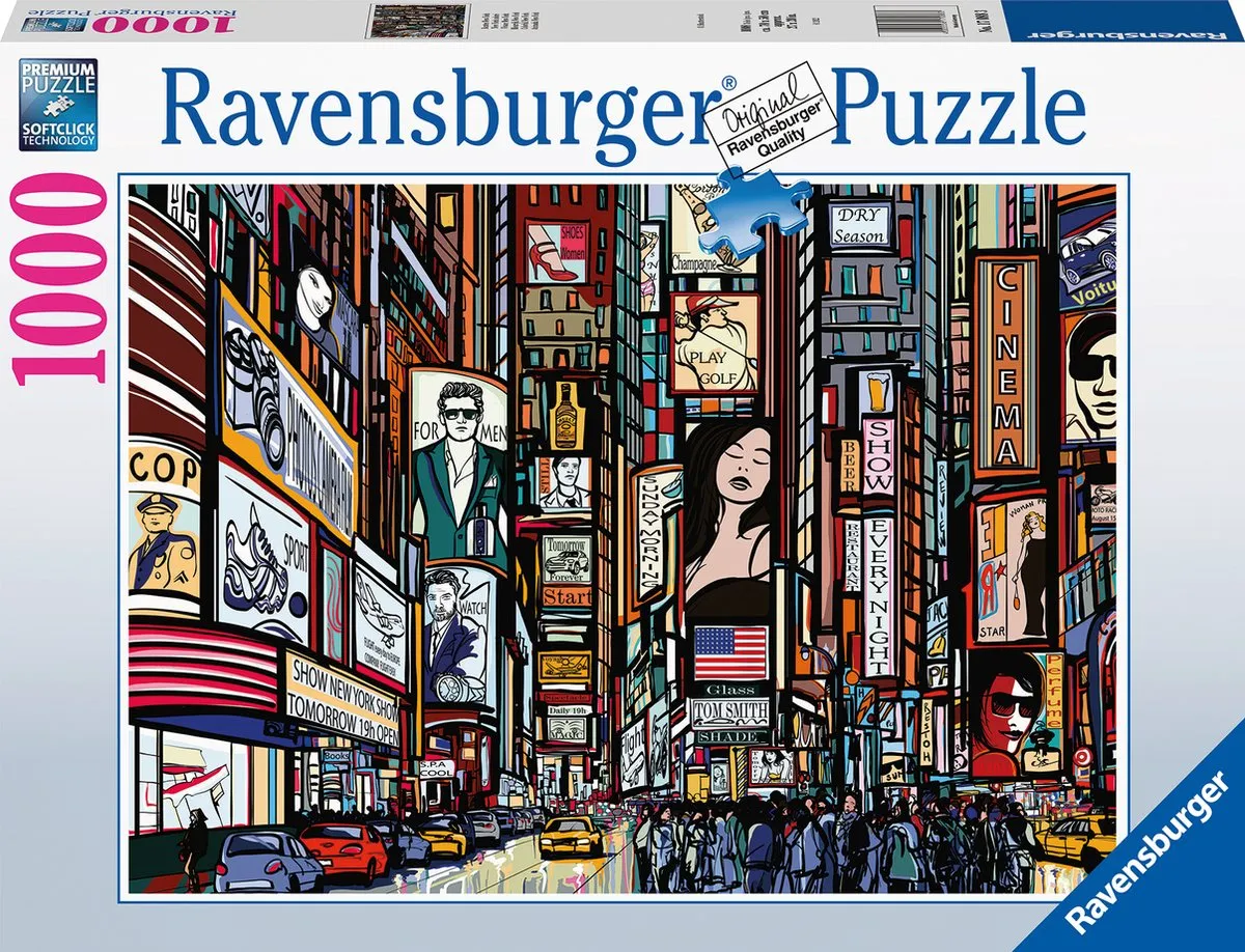 Ravensburger Bunte Straße Legpuzzel 1000 Stuks - Multicolor