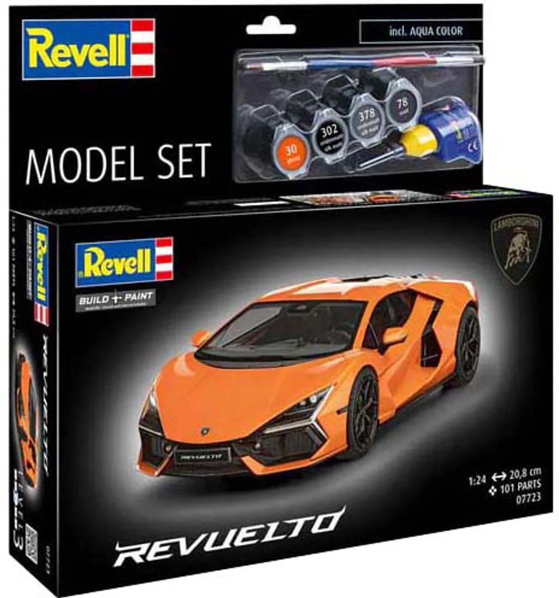 Revell Lamborghini Revuelto 1:24 Modelbouwpakket - 105 Onderdelen - Multicolor