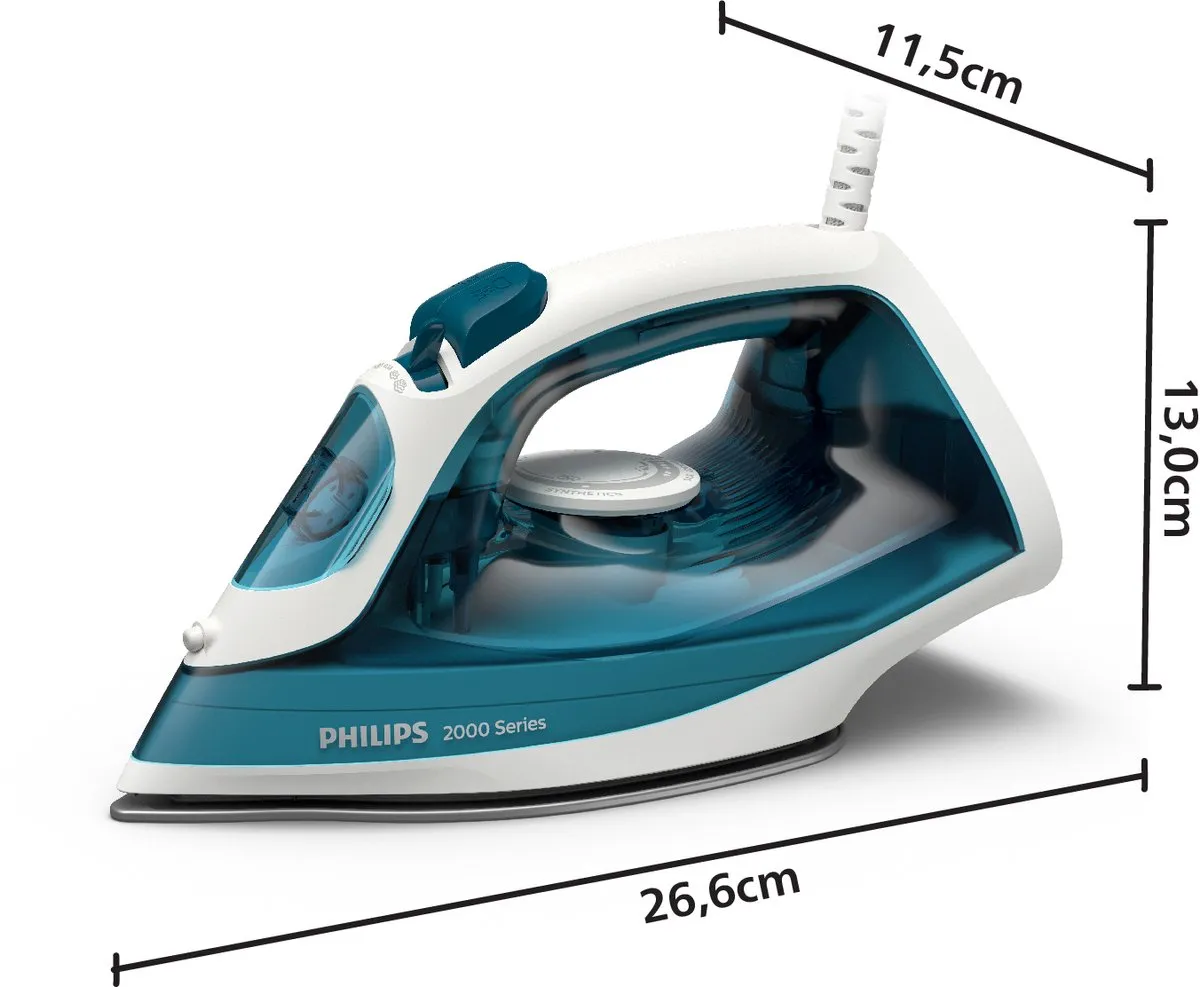 Philips 2000 Series DST2020/90 Stoomstrijkijzer - 2000W - Aqua