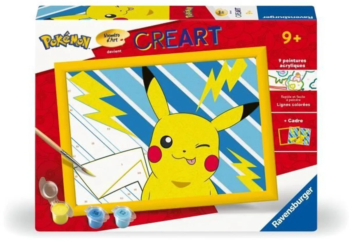 Ravensburger CreArt Kids Pikachu Éclair Schilderset 18x24cm