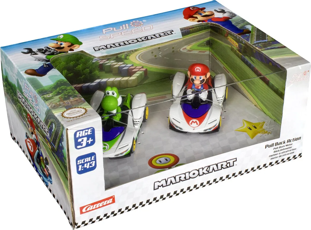 Carrera Mario Kart P-Wing Twinpack Speelgoedauto