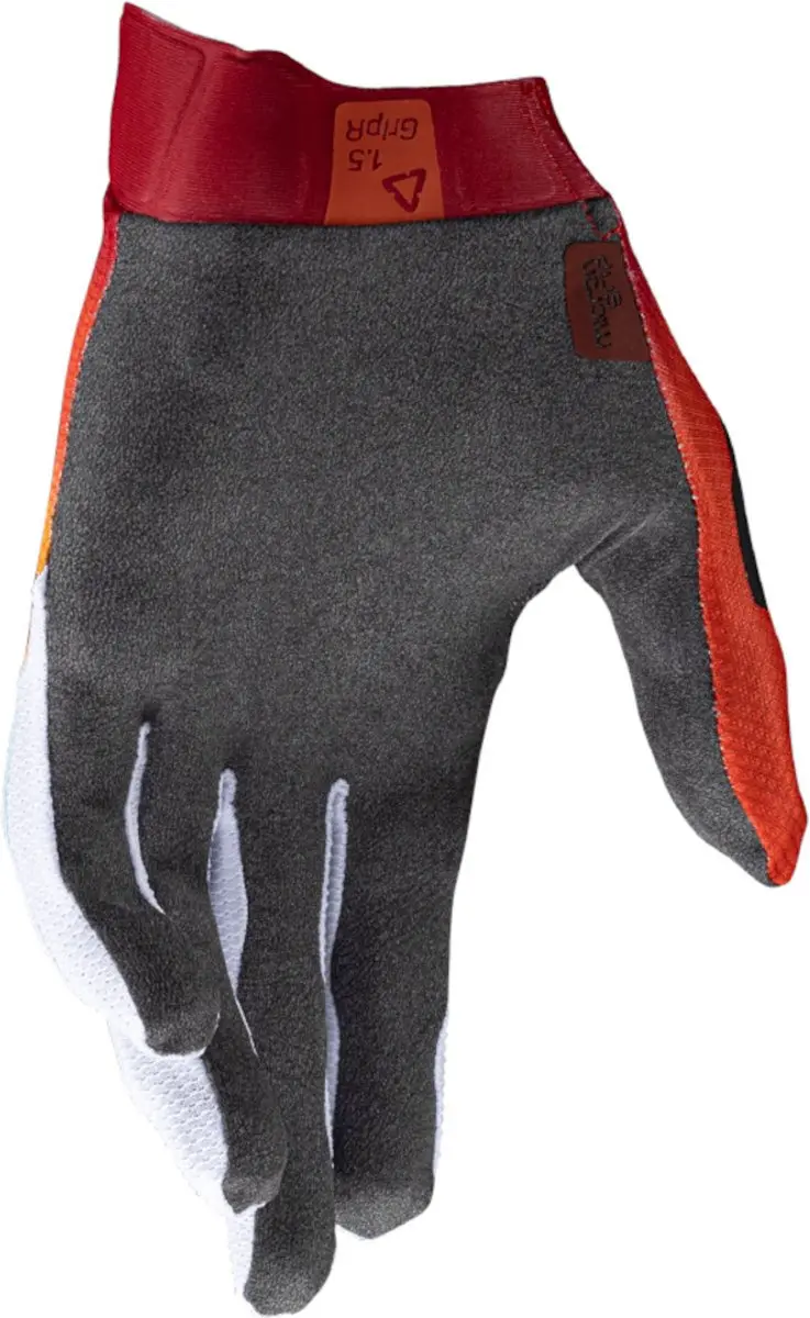 Leatt 1.5 GripR Sunrise 2025 Motorcross Handschoenen - Zwart/wit/oranje 2XL