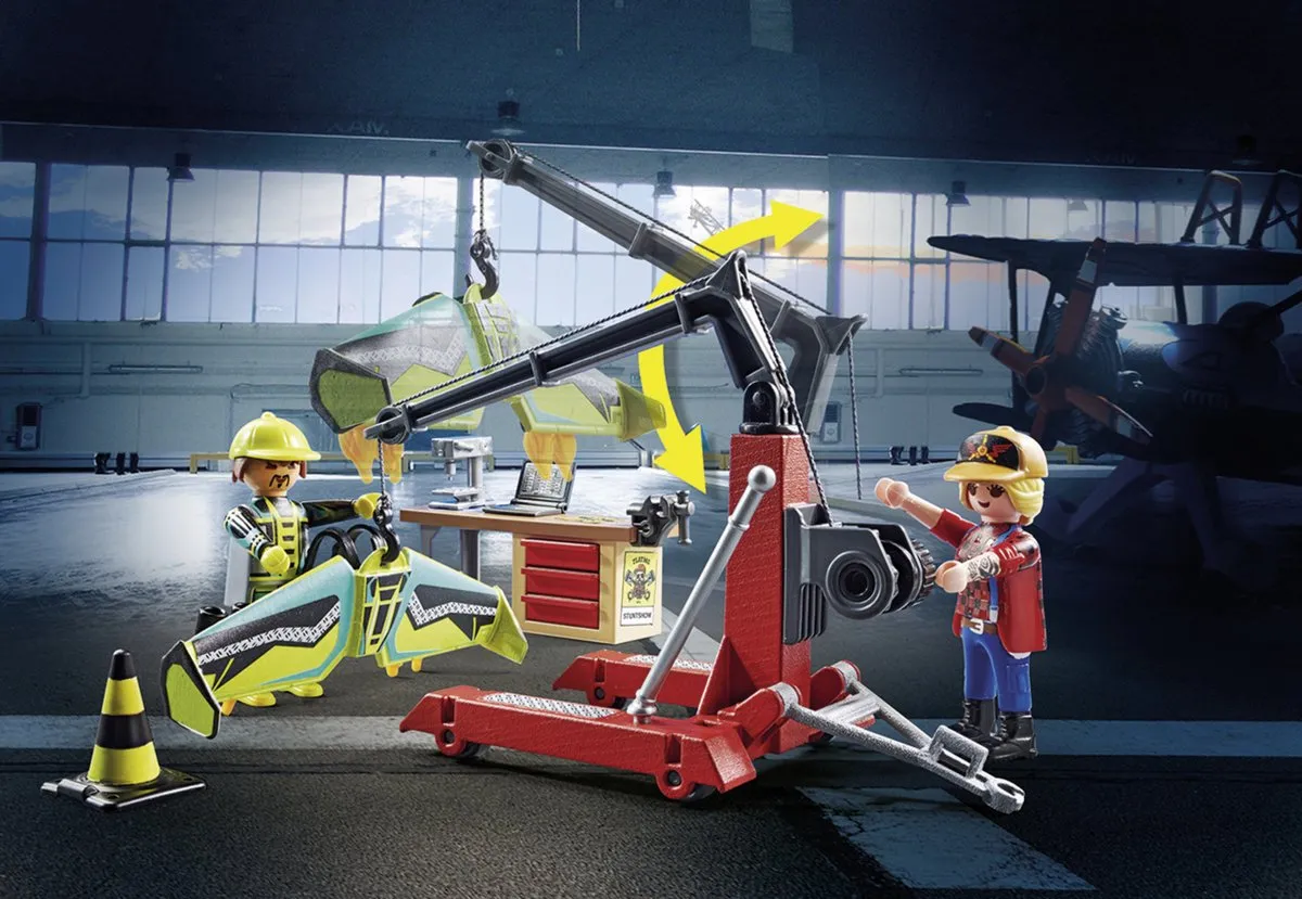 Playmobil Air Stuntshow Servicestation 70834 - Multicolor