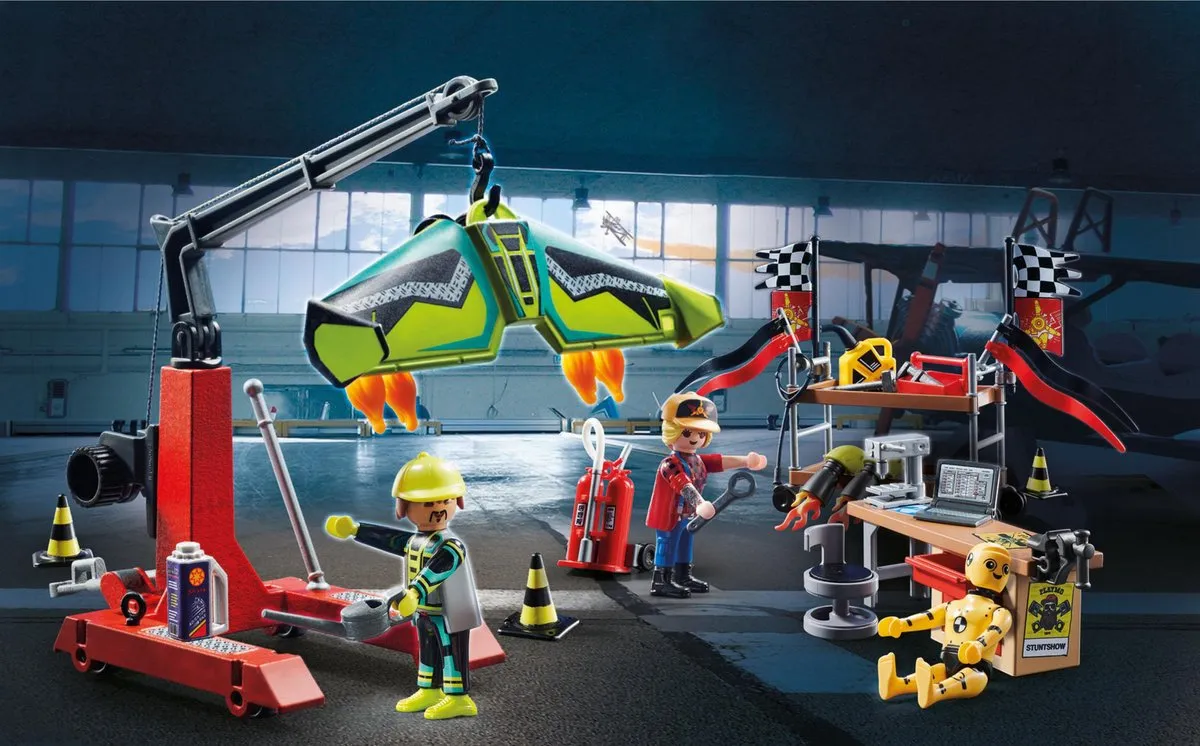 Playmobil Air Stuntshow Servicestation 70834 - Multicolor