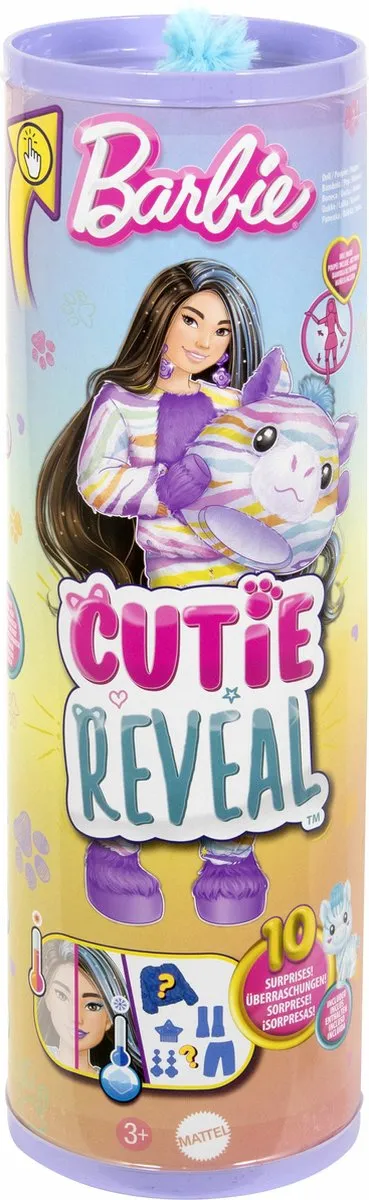 Barbie Cutie Reveal Color Dream Zebrapop