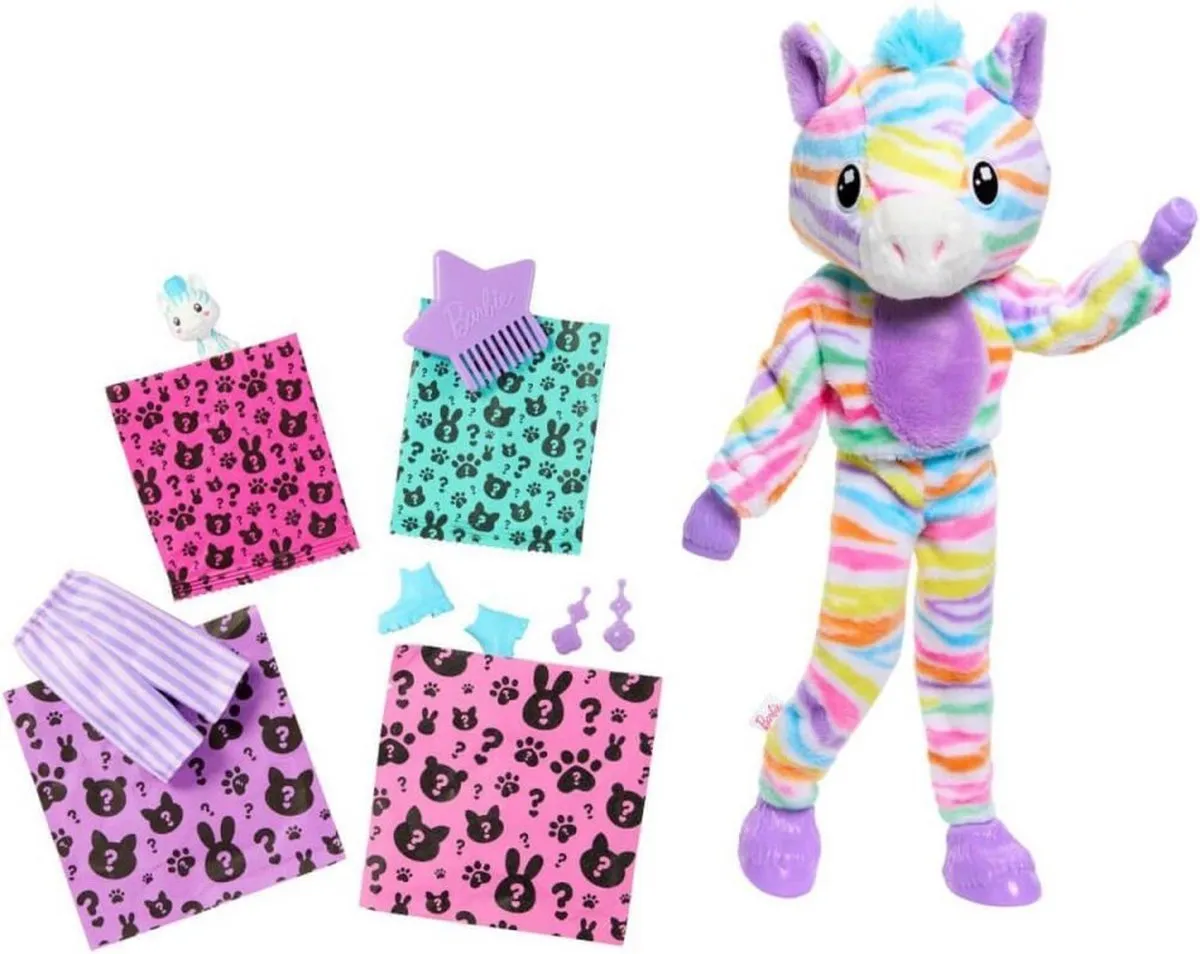 Barbie Cutie Reveal Color Dream Zebrapop