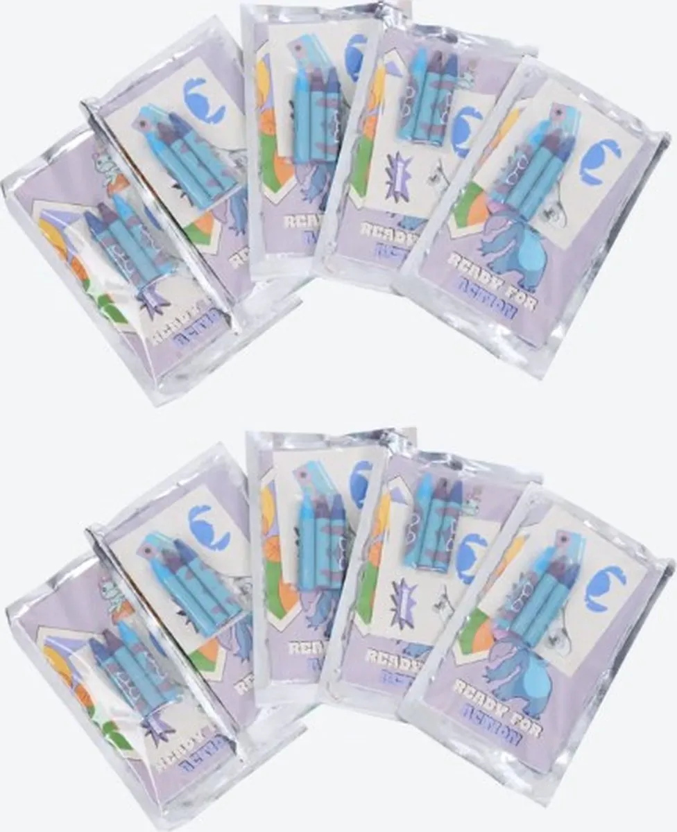 Disney Stitch Kleur- en stickerset - 10 Stuks