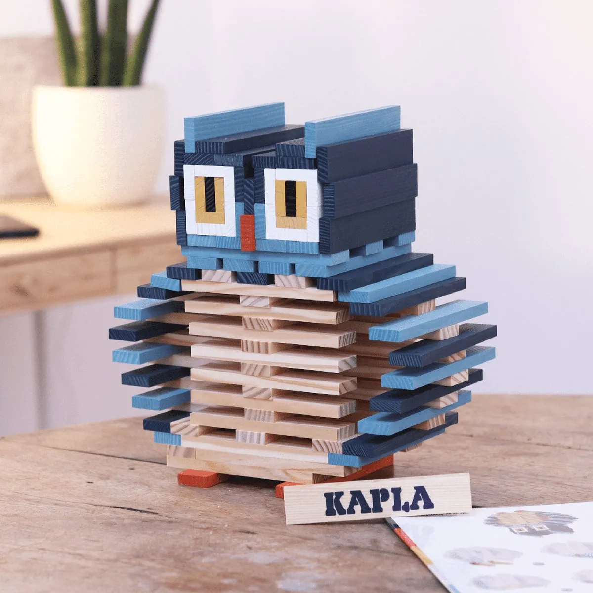 KAPLA Uil Koffer Constructiespeelgoed 120 Stuks - Meerkleurig