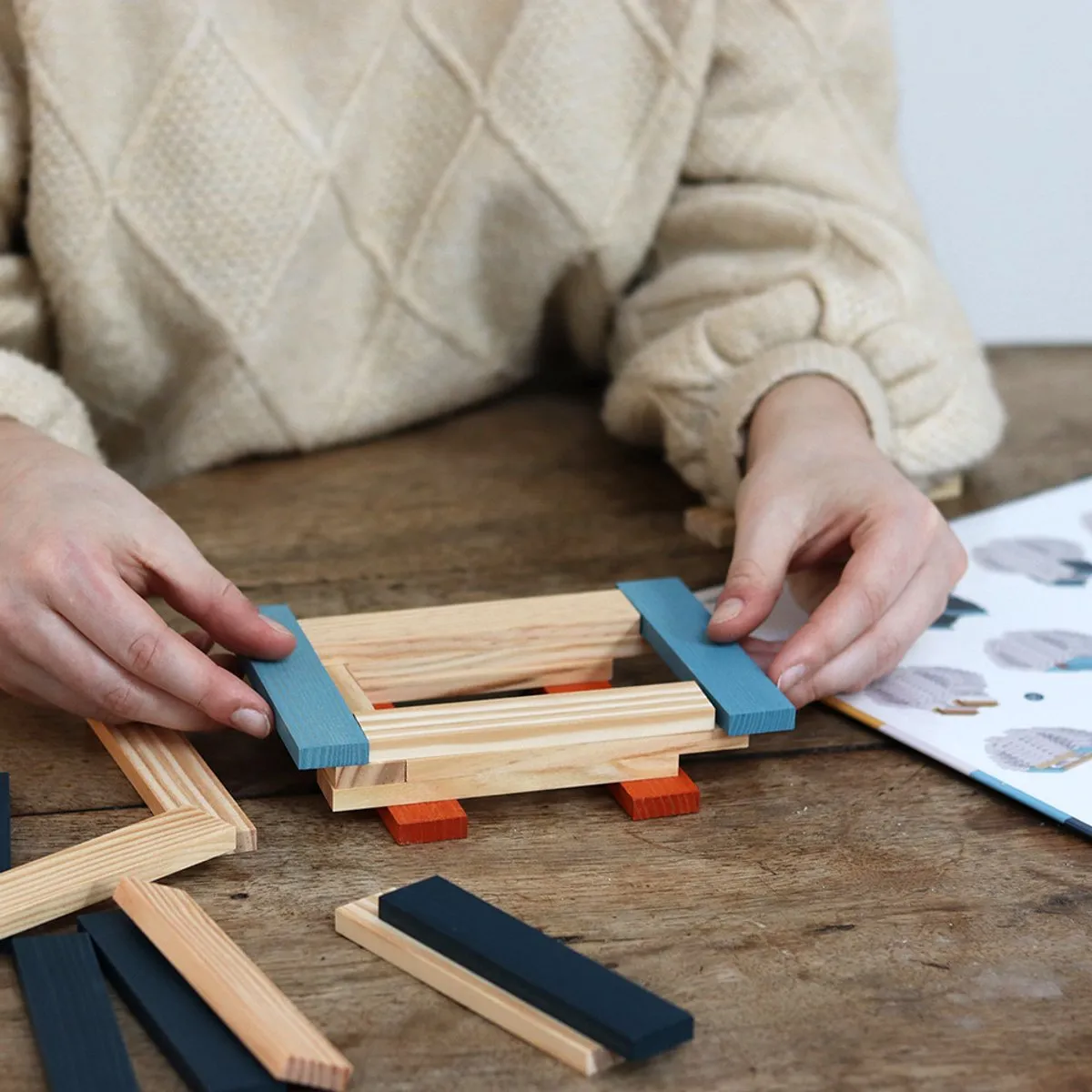KAPLA Uil Koffer Constructiespeelgoed 120 Stuks - Meerkleurig