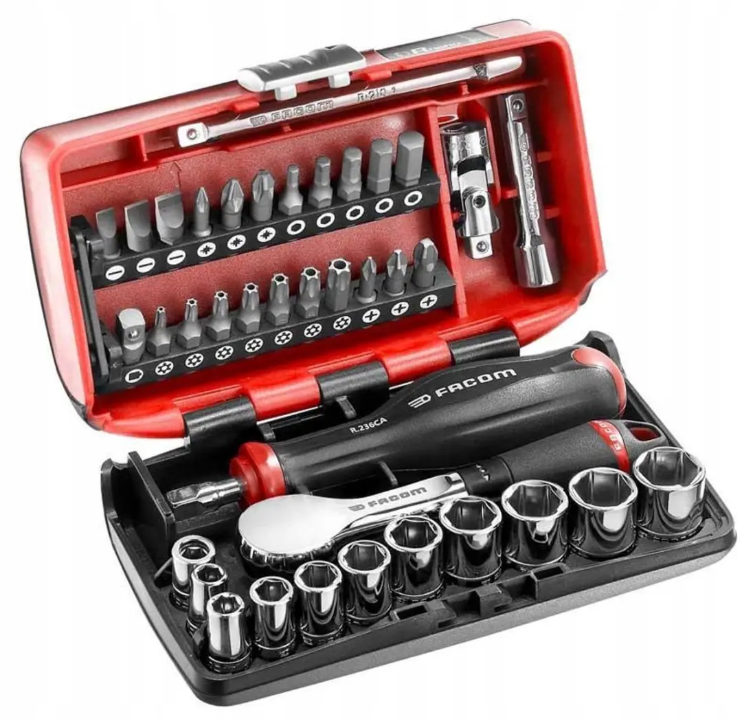 Facom R.181NANO 1/4" Dopsleutelset 6-kant 5,5-14mm 38-delig