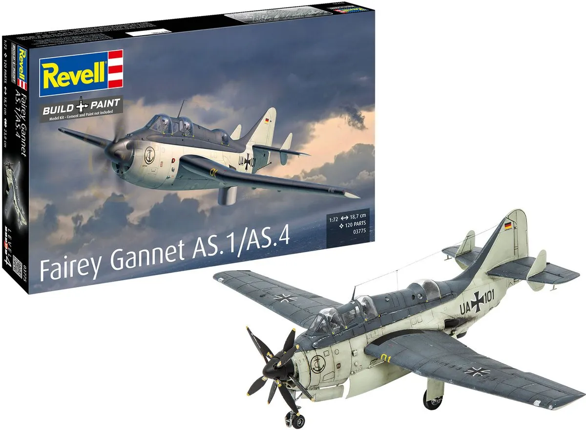 Revell 03775 Fairey Gannet AS.1/AS.4 Modelbouwpakket Vliegtuig 1:72 - Multi
