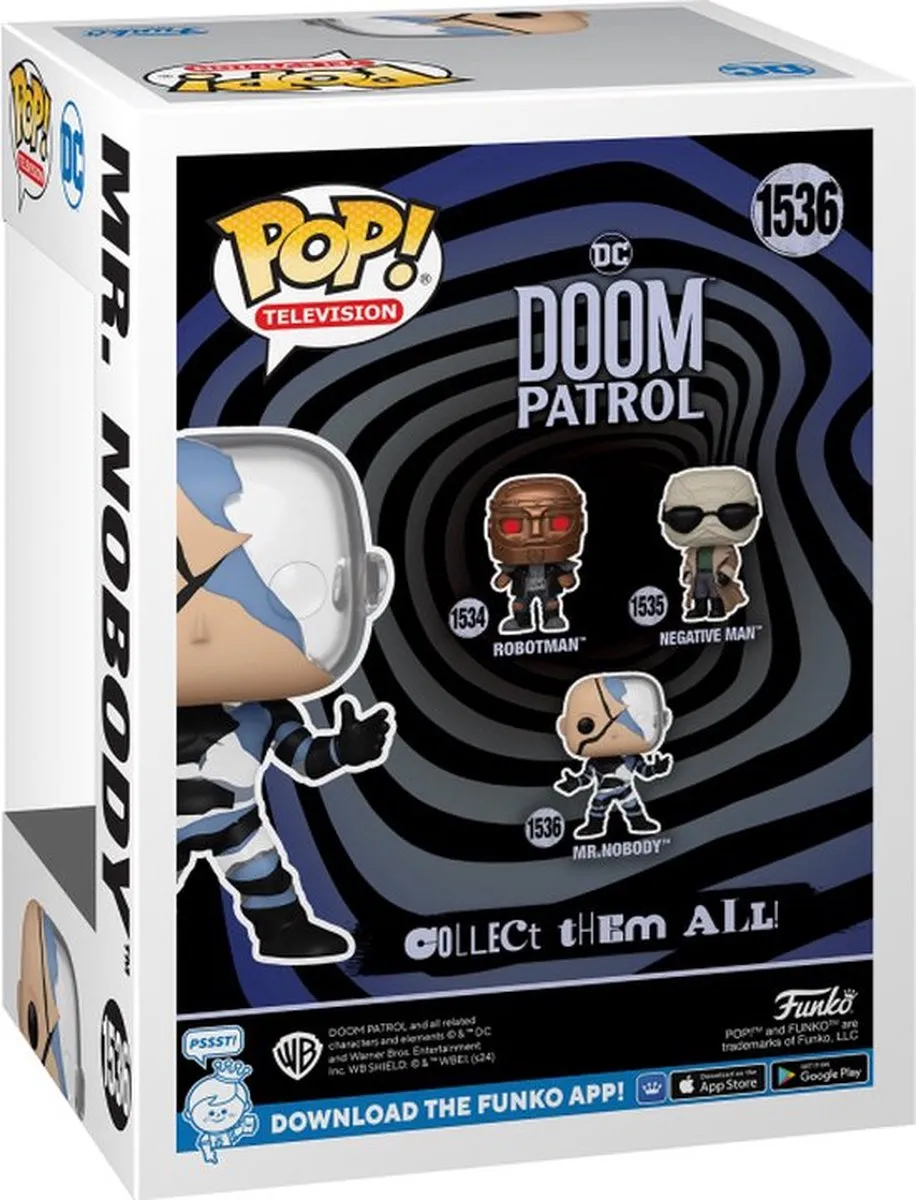 Funko Pop! Doom Patrol Mr. Nobody Glow in the Dark - 1536 - afbeelding 6 van 6
