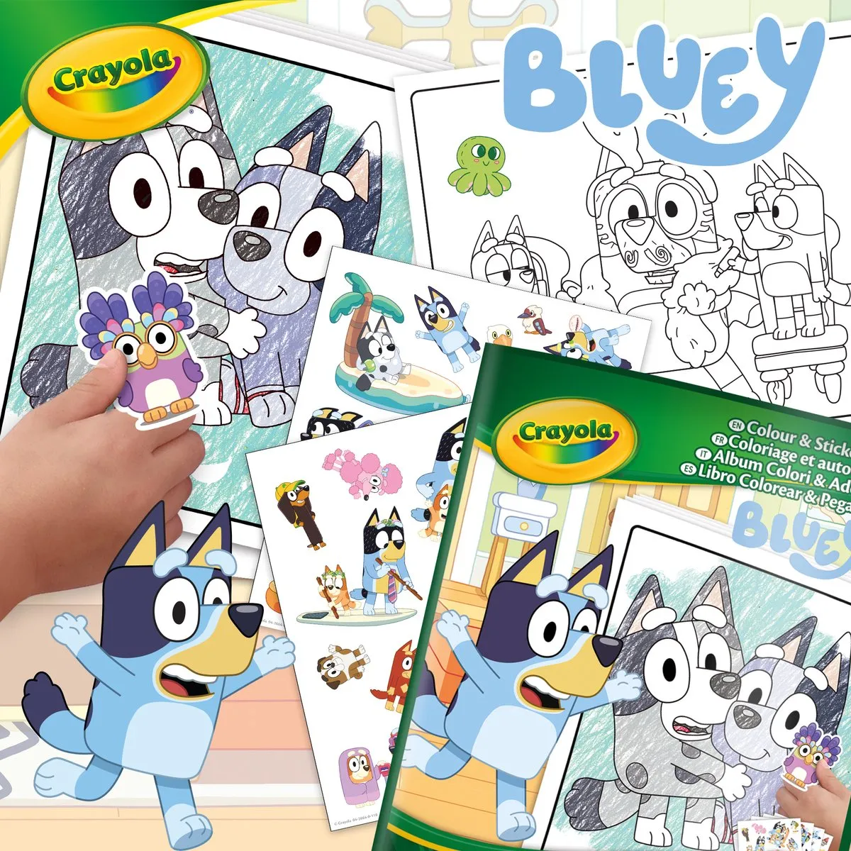 Crayola Bluey Kleurboek - 32 Pagina's + 4 Stickervellen
