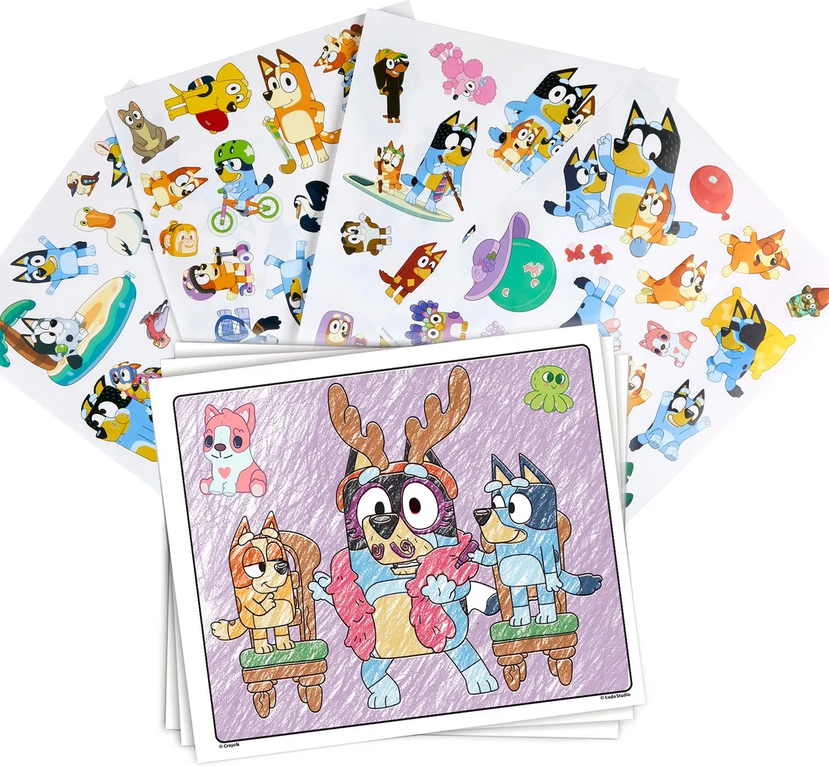 Crayola Bluey Kleurboek - 32 Pagina's + 4 Stickervellen