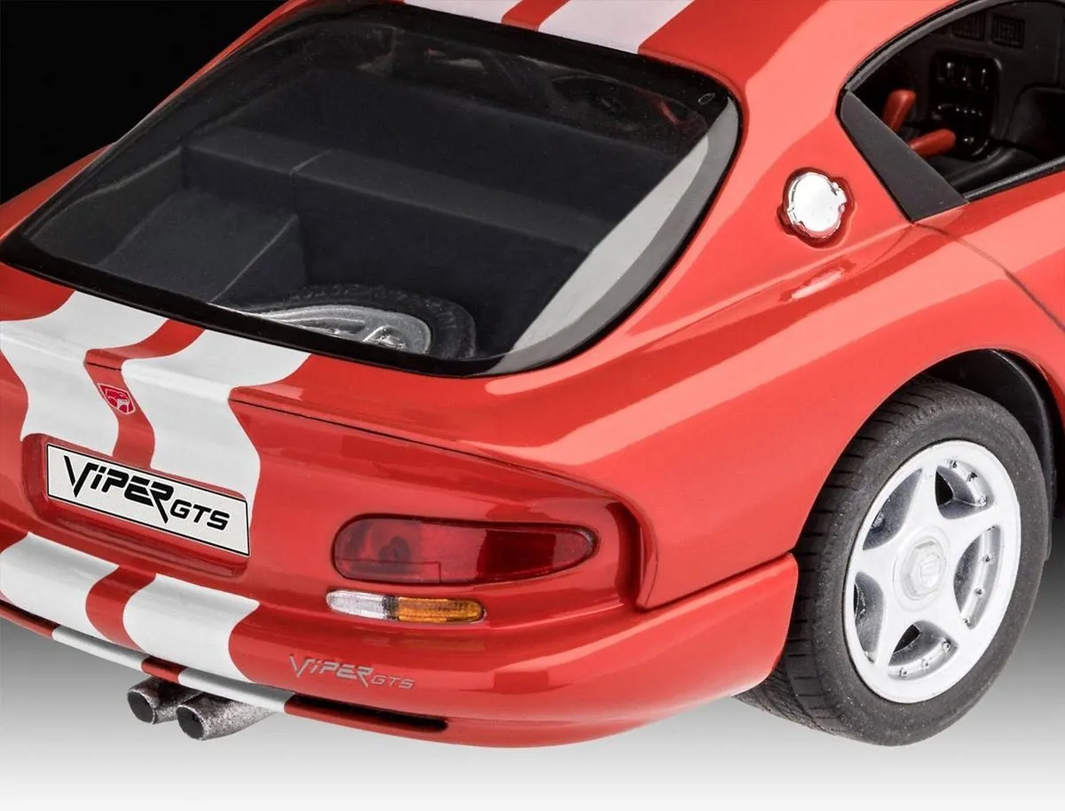 Revell Dodge Viper GTS 1:25 Modelbouwpakket - 79 Onderdelen - Wit/Rood