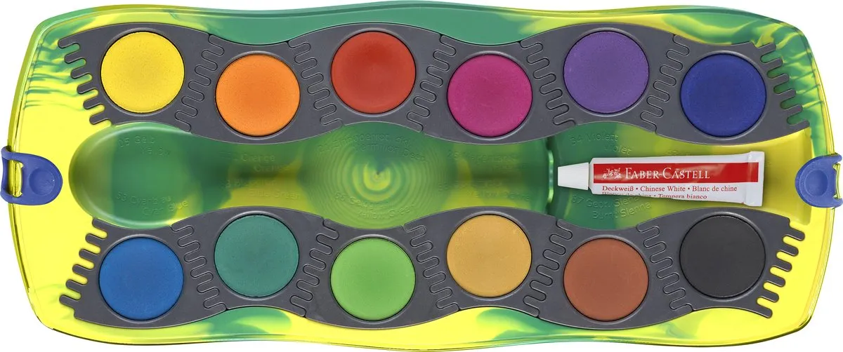 Faber-Castell Connector Dino Waterverfdoos 12 Kleuren