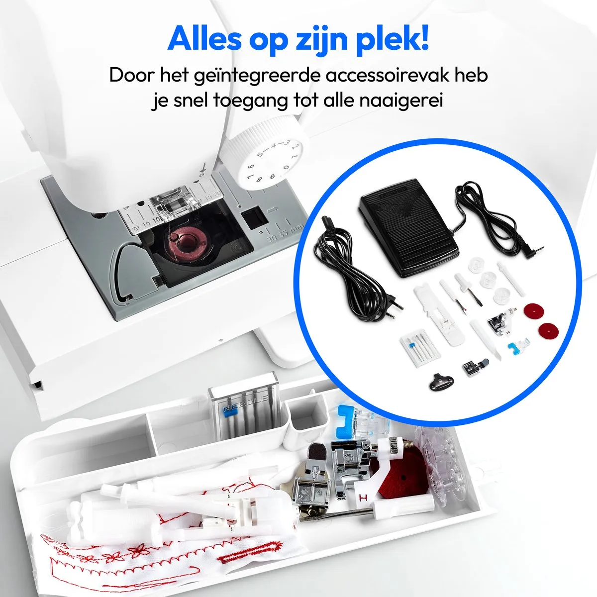 Medion SD36 Naaimachine - 270 Patroonopties - Wit