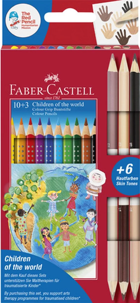 Faber-Castell Grip Children of the World Kleurpotloden 13 Stuks