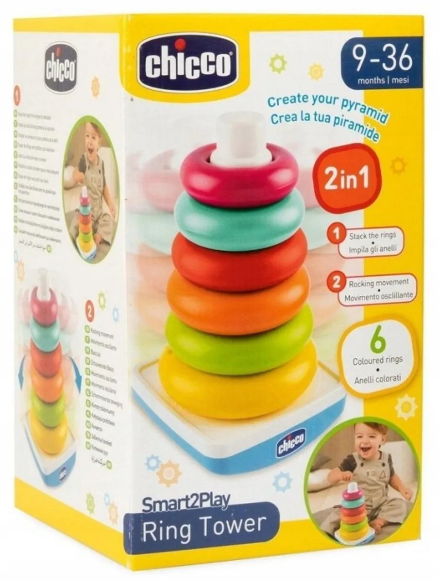 Chicco Stapelpiramide 2-in-1 Balansspel