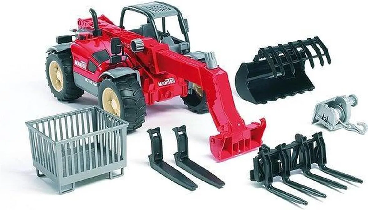 Bruder Profi Heftruck Accessoires 2008 - Uitbreidingsset - Multi color