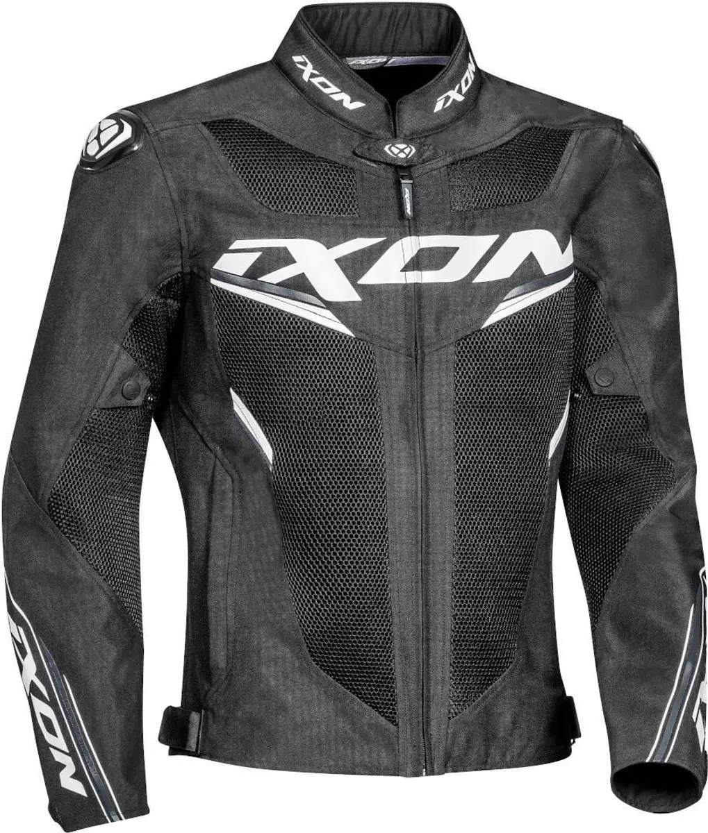 Ixon Draco Zwart Wit Textiele Motorjas