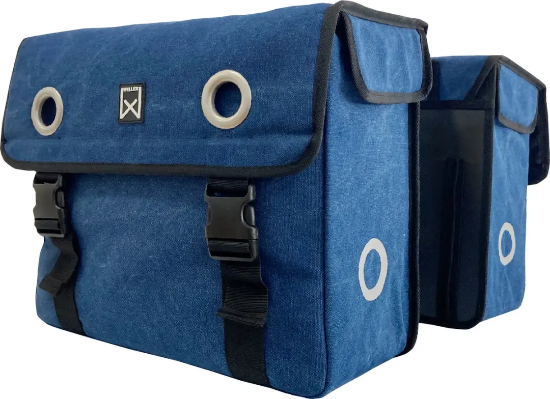 Willex Dubbele Fietstas 40L - Blauw - afbeelding 5 van 6