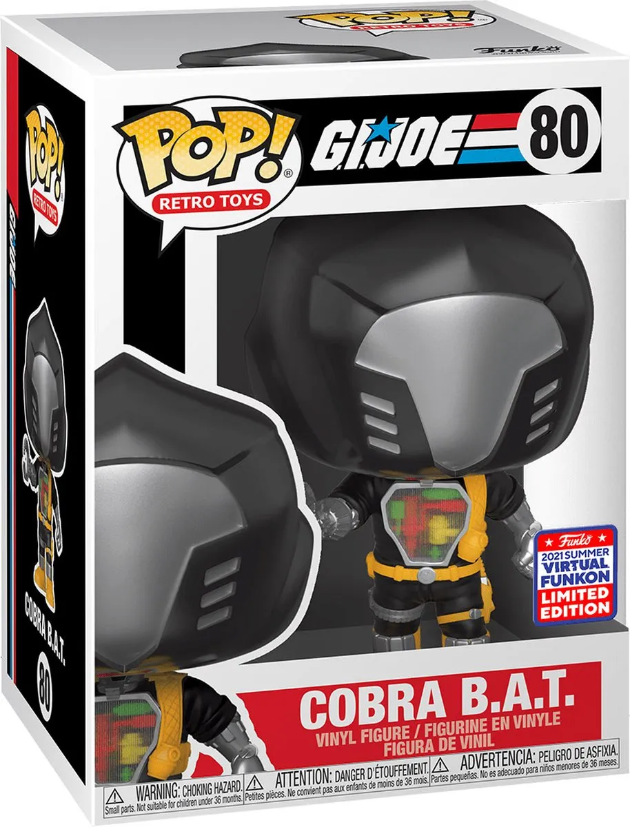 Funko POP! Cobra B.A.T. #80 GI Joe SDCC 2021 Exclusief - Zwart