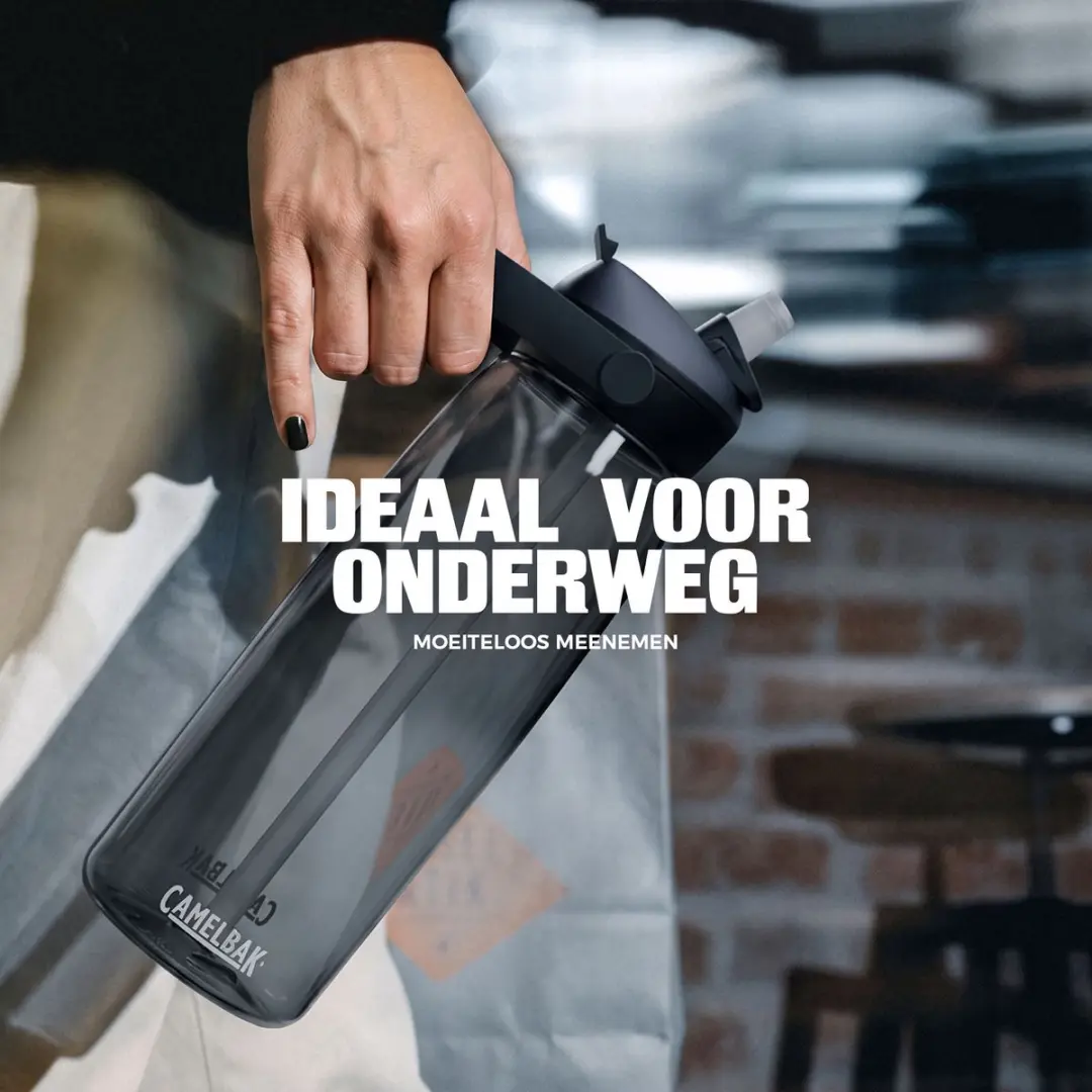 CamelBak Thrive Flip Straw Drinkfles 1L - Antraciet