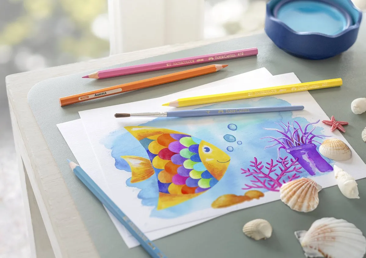 Faber-Castell Aquarel Kleurpotloodset 12 Stuks FC-114413