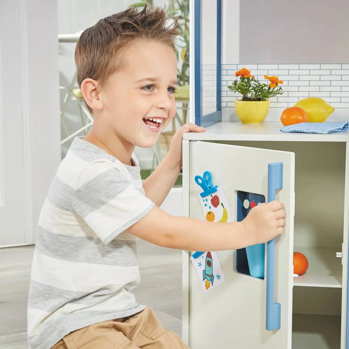 Little Tikes Wood Chef's Speelkeuken Blauw Wit