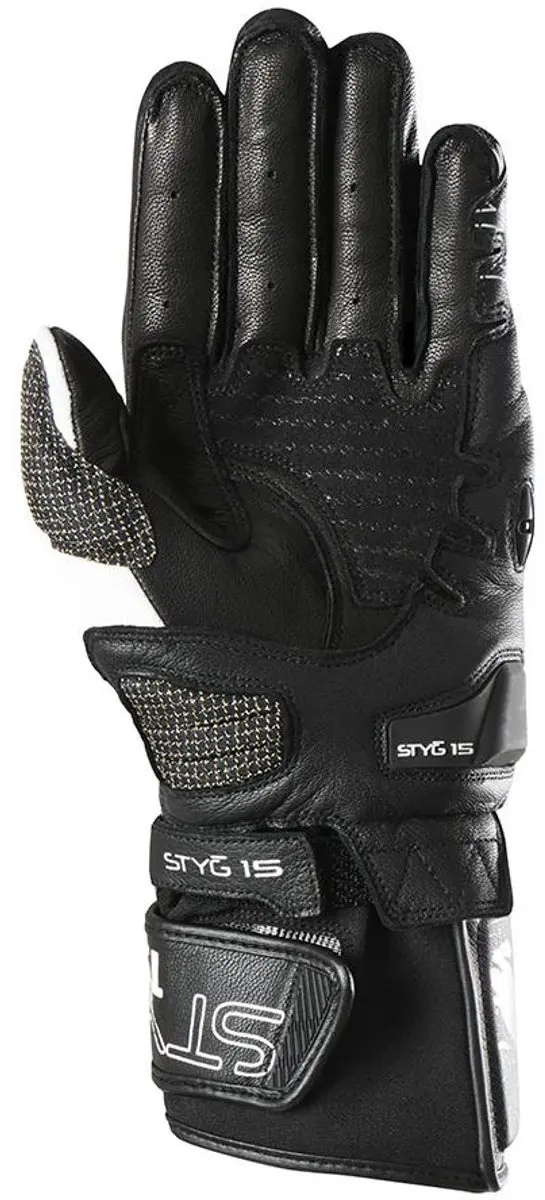 Furygan Styg 15 Motorhandschoenen - S - Zwart/Wit