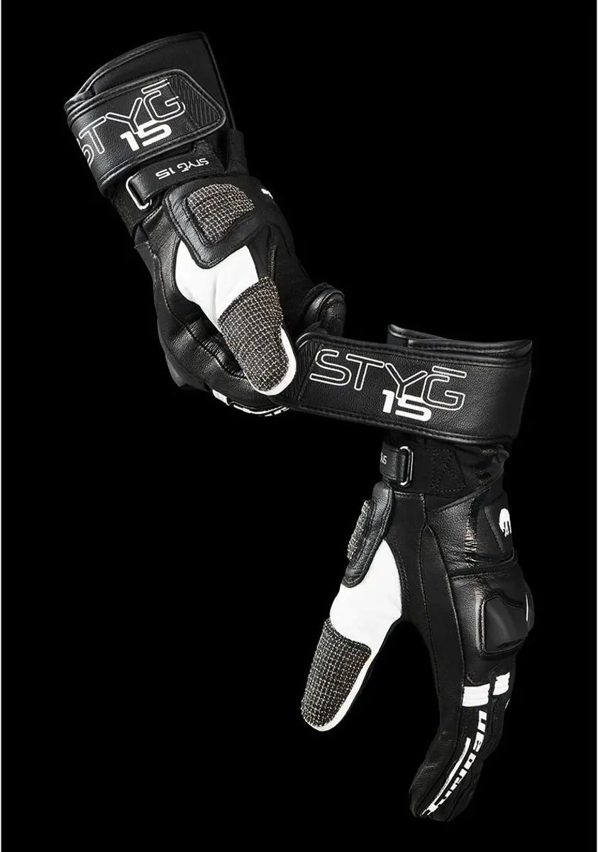 Furygan Styg 15 Motorhandschoenen - S - Zwart/Wit - afbeelding 6 van 6