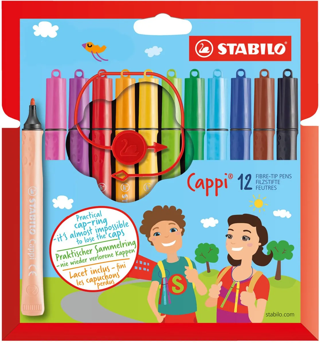 STABILO Cappi Viltstift 12 Kleuren