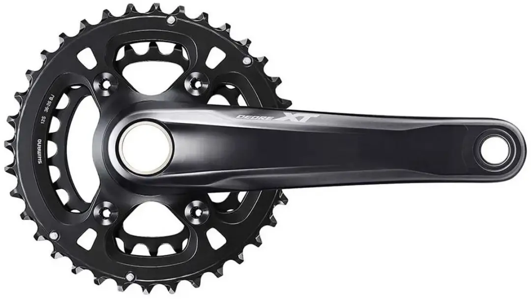 Shimano Deore XT FC-M8100-2 Crankstel 2x12 - 175mm - Zwart